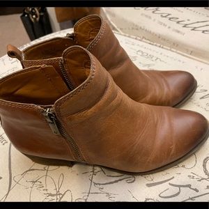 Lucky brand brown leather booties